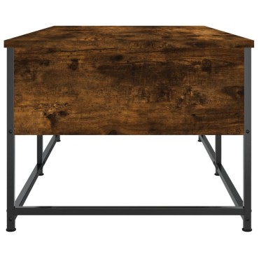 vidaXL Τραπεζάκι Σαλονιού Καπνιστή Δρυς 100x51x40cm Επεξεργασμ. Ξύλο 1 τεμ.