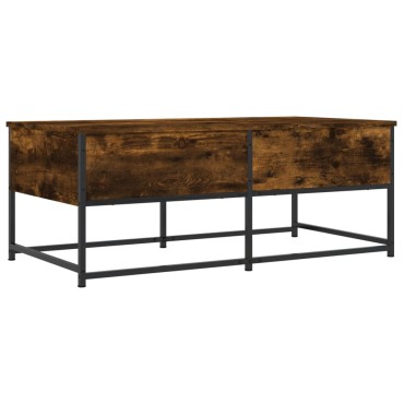 vidaXL Τραπεζάκι Σαλονιού Καπνιστή Δρυς 100x51x40cm Επεξεργασμ. Ξύλο 1 τεμ.