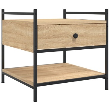 vidaXL Τραπεζάκι Σαλονιού Sonoma Δρυς 50x50x50cm Επεξεργασμένο Ξύλο 1 τεμ.