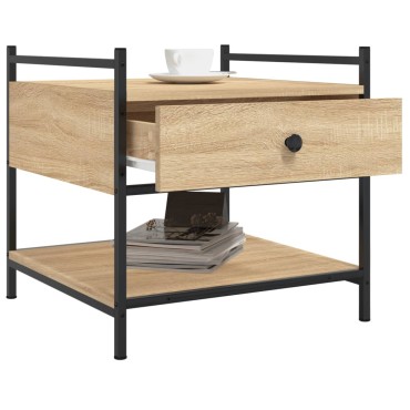 vidaXL Τραπεζάκι Σαλονιού Sonoma Δρυς 50x50x50cm Επεξεργασμένο Ξύλο 1 τεμ.
