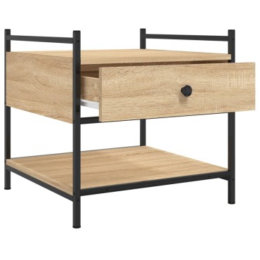 vidaXL Τραπεζάκι Σαλονιού Sonoma Δρυς 50x50x50cm Επεξεργασμένο Ξύλο 1 τεμ.