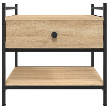 vidaXL Τραπεζάκι Σαλονιού Sonoma Δρυς 50x50x50cm Επεξεργασμένο Ξύλο 1 τεμ.