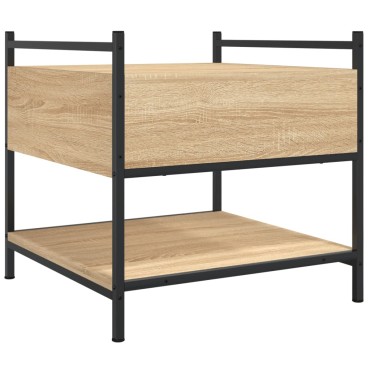vidaXL Τραπεζάκι Σαλονιού Sonoma Δρυς 50x50x50cm Επεξεργασμένο Ξύλο 1 τεμ.