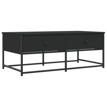 vidaXL Τραπεζάκι Σαλονιού Μαύρο 100x51x40cm Επεξεργασμένο Ξύλο 1 τεμ.