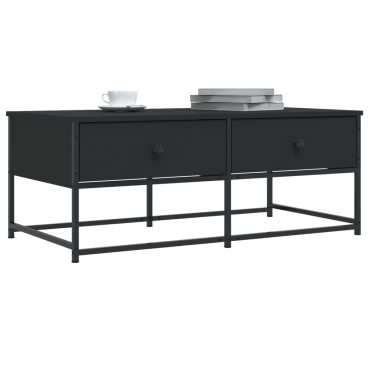 vidaXL Τραπεζάκι Σαλονιού Μαύρο 100x51x40cm Επεξεργασμένο Ξύλο 1 τεμ.