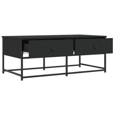 vidaXL Τραπεζάκι Σαλονιού Μαύρο 100x51x40cm Επεξεργασμένο Ξύλο 1 τεμ.