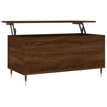 vidaXL Τραπεζάκι Σαλονιού Καφέ Δρυς 90x44,5x45cm Επεξεργασμένο Ξύλο 1 τεμ.