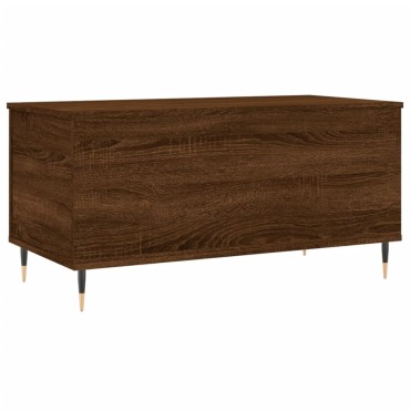 vidaXL Τραπεζάκι Σαλονιού Καφέ Δρυς 90x44,5x45cm Επεξεργασμένο Ξύλο 1 τεμ.