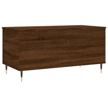 vidaXL Τραπεζάκι Σαλονιού Καφέ Δρυς 90x44,5x45cm Επεξεργασμένο Ξύλο 1 τεμ.