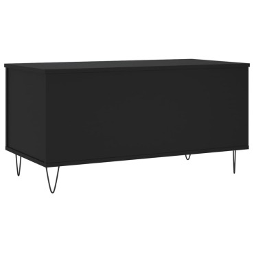 vidaXL Τραπεζάκι Σαλονιού Μαύρο 90x44,5x45cm Επεξεργασμένο Ξύλο 1 τεμ.