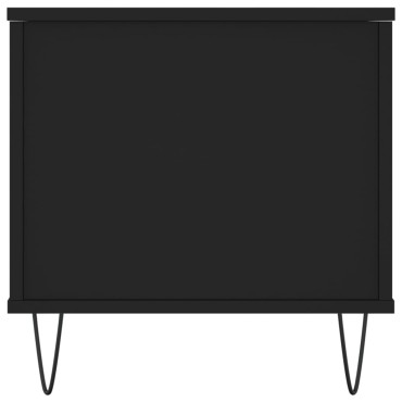 vidaXL Τραπεζάκι Σαλονιού Μαύρο 90x44,5x45cm Επεξεργασμένο Ξύλο 1 τεμ.