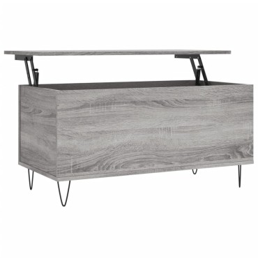 vidaXL Τραπεζάκι Σαλονιού Γκρι Sonoma 90x44,5x45cmΕπεξεργασμένο Ξύλο 1 τεμ.