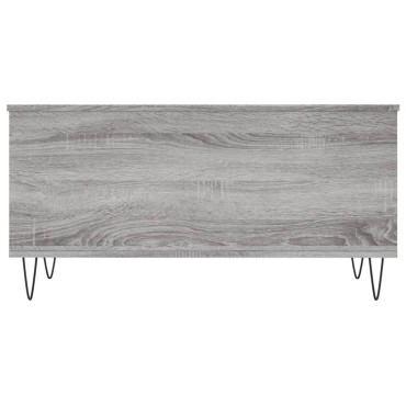 vidaXL Τραπεζάκι Σαλονιού Γκρι Sonoma 90x44,5x45cmΕπεξεργασμένο Ξύλο 1 τεμ.