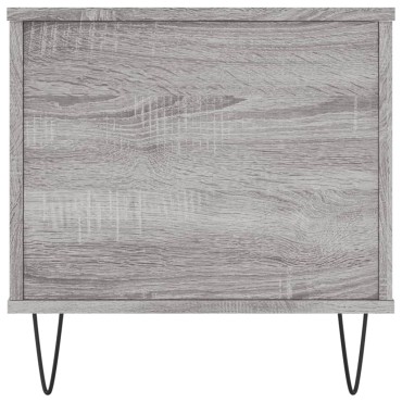 vidaXL Τραπεζάκι Σαλονιού Γκρι Sonoma 90x44,5x45cmΕπεξεργασμένο Ξύλο 1 τεμ.