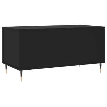vidaXL Τραπεζάκι Σαλονιού Μαύρο 90x44,5x45cm Επεξεργασμένο Ξύλο 1 τεμ.