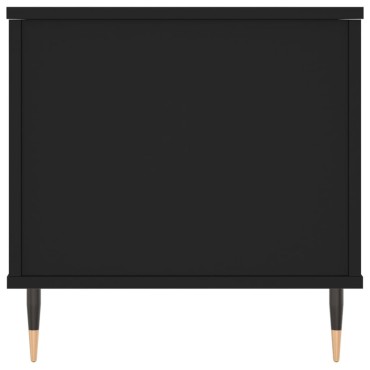 vidaXL Τραπεζάκι Σαλονιού Μαύρο 90x44,5x45cm Επεξεργασμένο Ξύλο 1 τεμ.