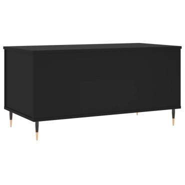 vidaXL Τραπεζάκι Σαλονιού Μαύρο 90x44,5x45cm Επεξεργασμένο Ξύλο 1 τεμ.