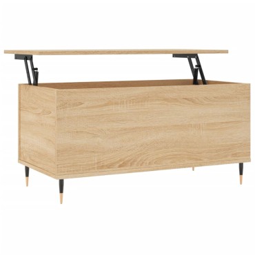 vidaXL Τραπεζάκι Σαλονιού Sonoma Δρυς 90x44,5x45cm Επεξεργασμένο Ξύλο 1 τεμ.