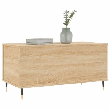 vidaXL Τραπεζάκι Σαλονιού Sonoma Δρυς 90x44,5x45cm Επεξεργασμένο Ξύλο 1 τεμ.