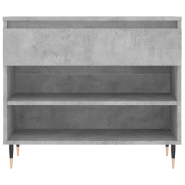 vidaXL Παπουτσοθήκη Γκρι Σκυροδέματος 70x36x60cm Επεξεργασμένο Ξύλο