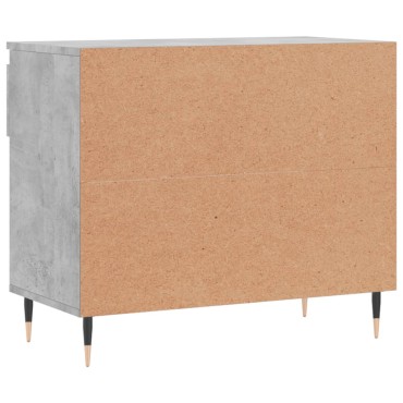 vidaXL Παπουτσοθήκη Γκρι Σκυροδέματος 70x36x60cm Επεξεργασμένο Ξύλο