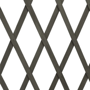 vidaXL Καφασωτό Φράχτης Κήπου Γκρι 180x100cm Μασίφ Ξύλο Ελάτης
