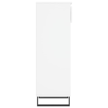 vidaXL Παπουτσοθήκη Γυαλιστερό Λευκό 40x36x105cm Επεξεργασμένο Ξύλο
