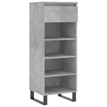 vidaXL Παπουτσοθήκη Γκρι Σκυροδέματος 40x36x105cm Επεξεργασμένο Ξύλο