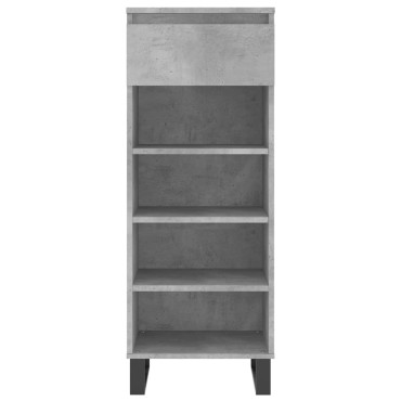 vidaXL Παπουτσοθήκη Γκρι Σκυροδέματος 40x36x105cm Επεξεργασμένο Ξύλο