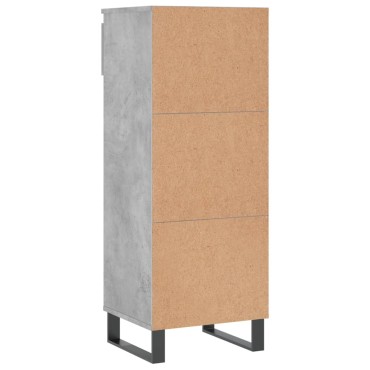 vidaXL Παπουτσοθήκη Γκρι Σκυροδέματος 40x36x105cm Επεξεργασμένο Ξύλο