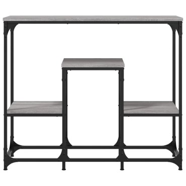 vidaXL Τραπέζι Κονσόλα Γκρι Sonoma 89,5x28x76cm Επεξεργασμένο Ξύλο 1 τεμ.