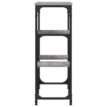 vidaXL Τραπέζι Κονσόλα Γκρι Sonoma 89,5x28x76cm Επεξεργασμένο Ξύλο 1 τεμ.