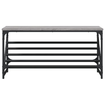vidaXL Παπουτσοθήκη Γκρι Sonoma 90x30x45cm από Επεξεργασμένο Ξύλο