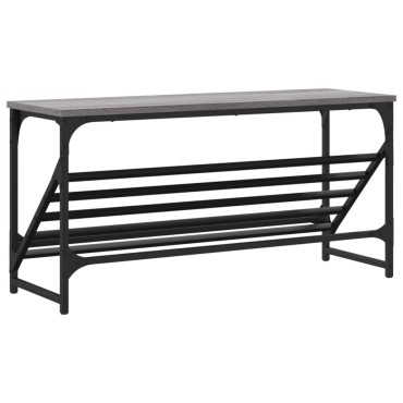 vidaXL Παπουτσοθήκη Γκρι Sonoma 90x30x45cm από Επεξεργασμένο Ξύλο