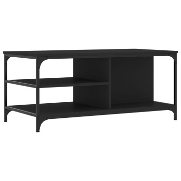 vidaXL Τραπεζάκι Σαλονιού Μαύρο 100x50x45cm Επεξεργασμένο Ξύλο 1 τεμ.