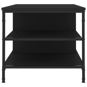 vidaXL Τραπεζάκι Σαλονιού Μαύρο 100x50x45cm Επεξεργασμένο Ξύλο 1 τεμ.