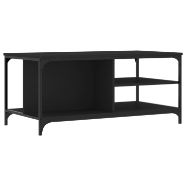 vidaXL Τραπεζάκι Σαλονιού Μαύρο 100x50x45cm Επεξεργασμένο Ξύλο 1 τεμ.