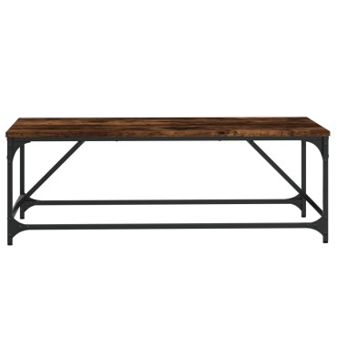 vidaXL Τραπεζάκι Σαλονιού Καπνιστή Δρυς 100x50x35cm Επεξεργ. Ξύλο 1 τεμ.