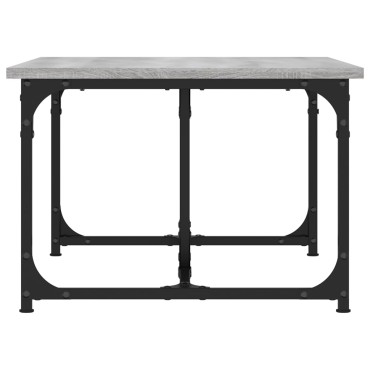 vidaXL Τραπεζάκι Σαλονιού Γκρι Sonoma 90x50x35cm Επεξεργασμένο Ξύλο 1 τεμ.