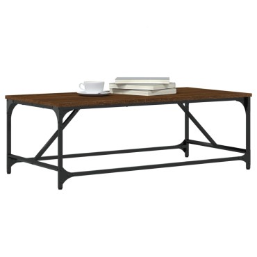 vidaXL Τραπεζάκι Σαλονιού Καφέ Δρυς 100x50x35cm Επεξεργασμ. Ξύλο 1 τεμ.