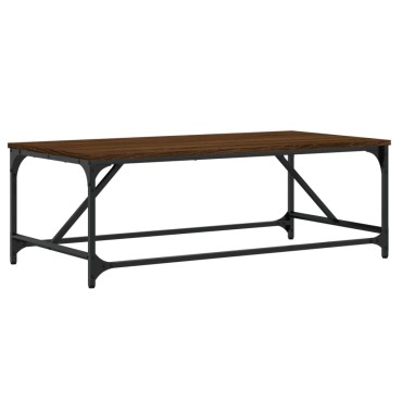 vidaXL Τραπεζάκι Σαλονιού Καφέ Δρυς 100x50x35cm Επεξεργασμ. Ξύλο 1 τεμ.