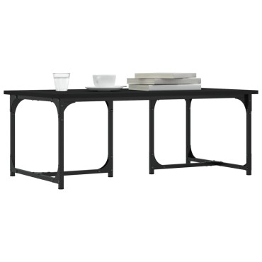 vidaXL Τραπεζάκι Σαλονιού Μαύρο 90x50x35cm Επεξεργασμένο Ξύλο 1 τεμ.