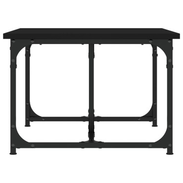 vidaXL Τραπεζάκι Σαλονιού Μαύρο 90x50x35cm Επεξεργασμένο Ξύλο 1 τεμ.
