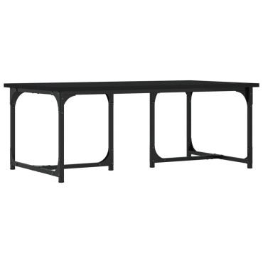 vidaXL Τραπεζάκι Σαλονιού Μαύρο 90x50x35cm Επεξεργασμένο Ξύλο 1 τεμ.