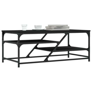 vidaXL Τραπεζάκι Σαλονιού Μαύρο 100x49x40cm από Επεξεργ. Ξύλο 1 τεμ.