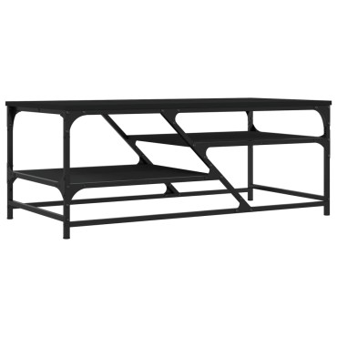 vidaXL Τραπεζάκι Σαλονιού Μαύρο 100x49x40cm από Επεξεργ. Ξύλο 1 τεμ.