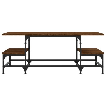 vidaXL Τραπεζάκι Σαλονιού Καφέ Δρυς 100x50,5x40cm Επεξεργασμένο Ξύλο 1 τεμ.