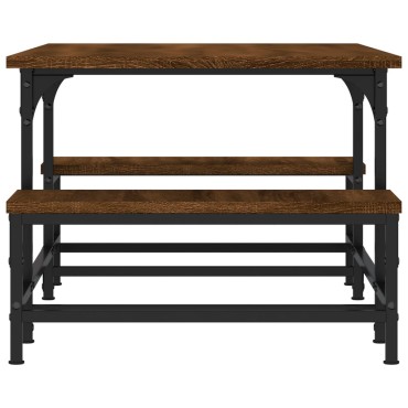 vidaXL Τραπεζάκι Σαλονιού Καφέ Δρυς 100x50,5x40cm Επεξεργασμένο Ξύλο 1 τεμ.