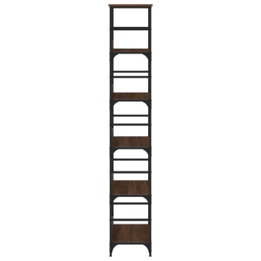 vidaXL Βιβλιοθήκη Καφέ Δρυς 50x33x188,5cm Επεξεργασμένο Ξύλο 1 τεμ.