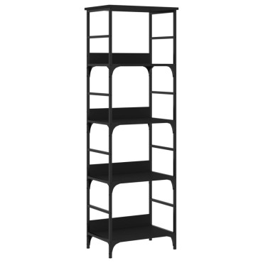 vidaXL Βιβλιοθήκη Μαύρη 50x33x153cm από Επεξεργασμένο Ξύλο 1 τεμ.